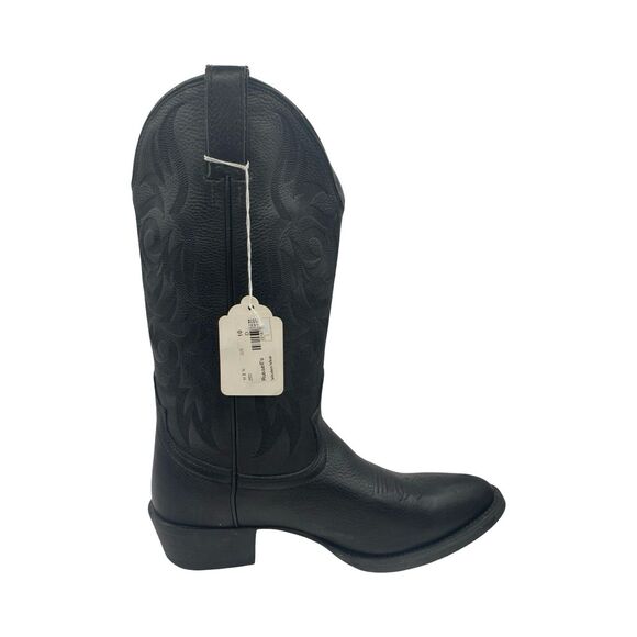 Justin Boots Stampede Collection Men\'s Size 10 D Style 2553 Black Leather NWT main image 7